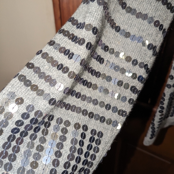 Vintage Elana Cardello Sweater/Jacket Faux Fur Collar - Picture 2 of 6